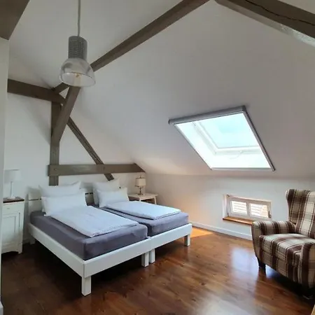 شقة Loggiahaus Am Schloss, 5 Ferienwohnungen, Teils Mit Schloss- Und Seeblick راينزبرج